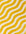 Patterned fabric with wavy yellow and white lines