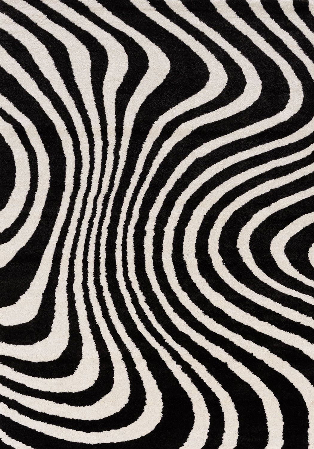 Black and white wavy pattern
