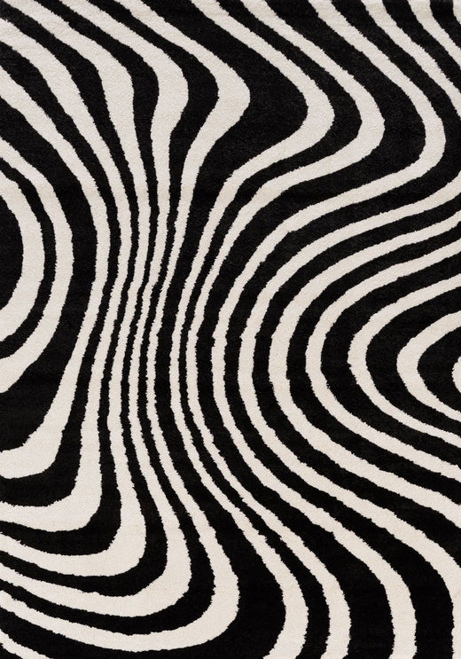 Black and white wavy pattern