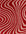 Red and beige wavy patterned rug