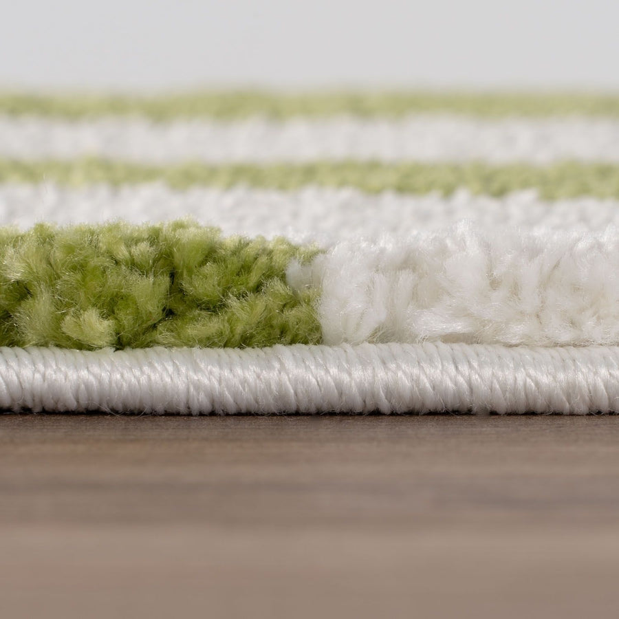 The Rugs Joli Doodle Green White Rug - Stylish & Comfortable