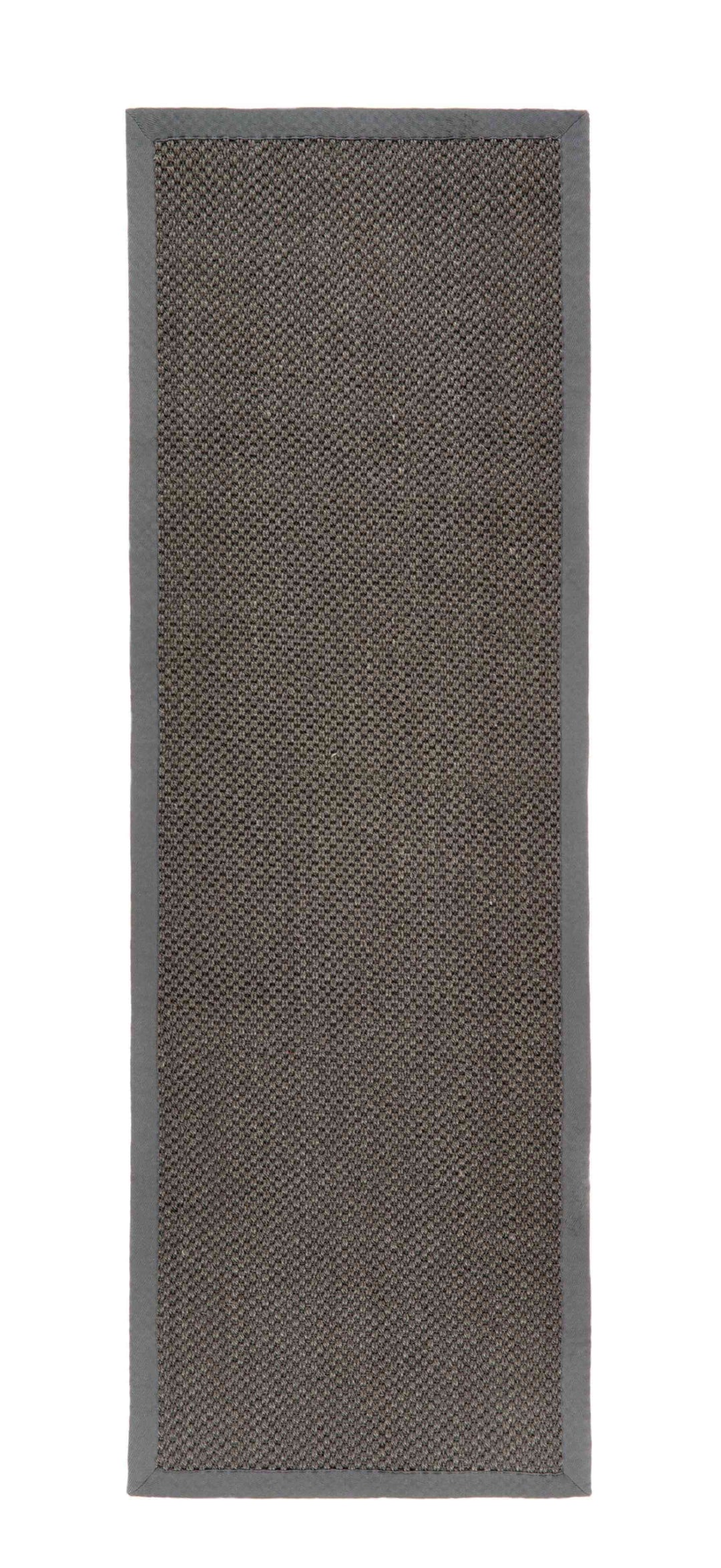 Bordered Dark Grey Non-Slip Sisal Rug