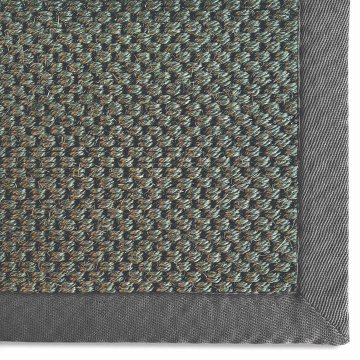 Bordered Dark Grey Non-Slip Sisal Rug