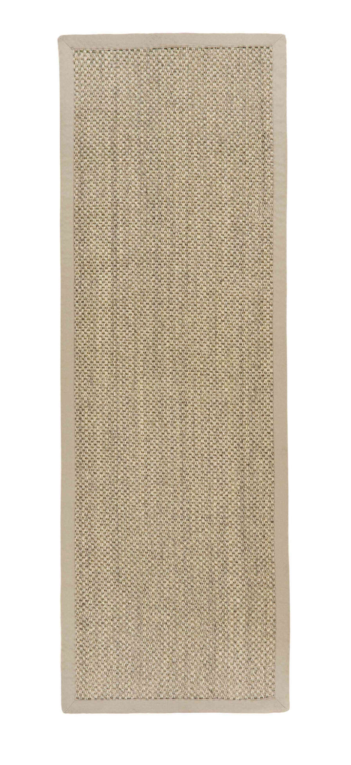 Bordered Light Beige Non-Slip Sisal Rug