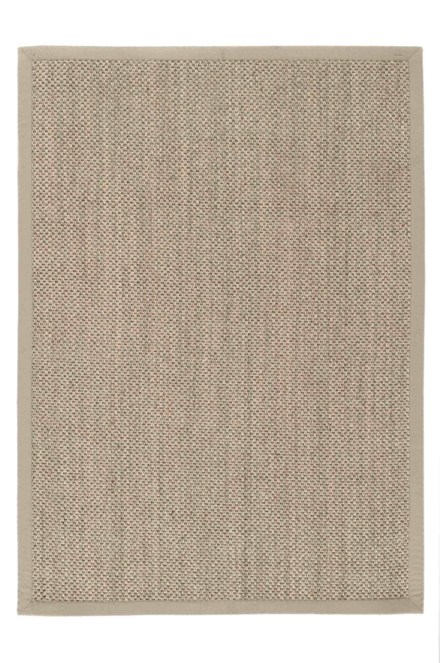 Bordered Light Beige Non-Slip Sisal Rug