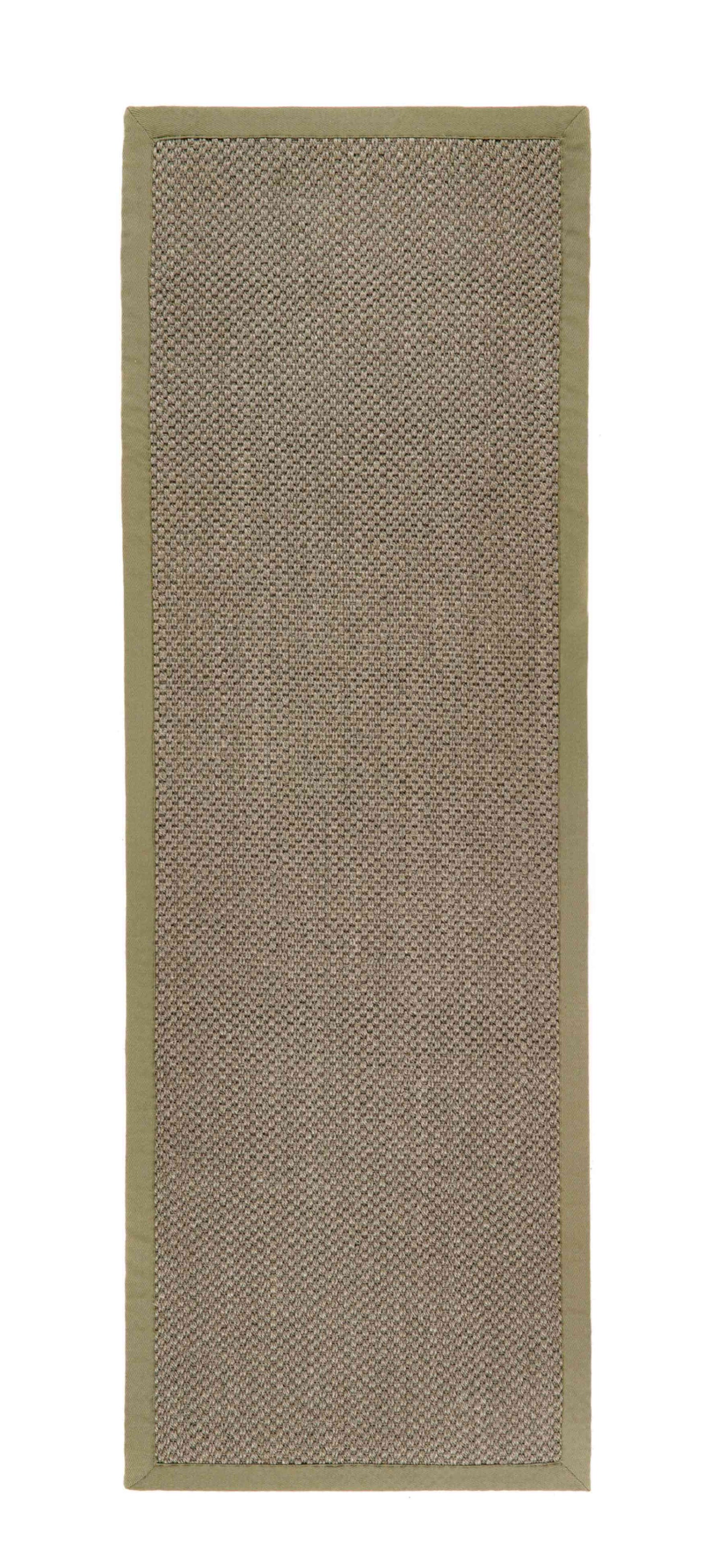 Bordered Sage Green Non-Slip Sisal Rug | Natural Home Decor