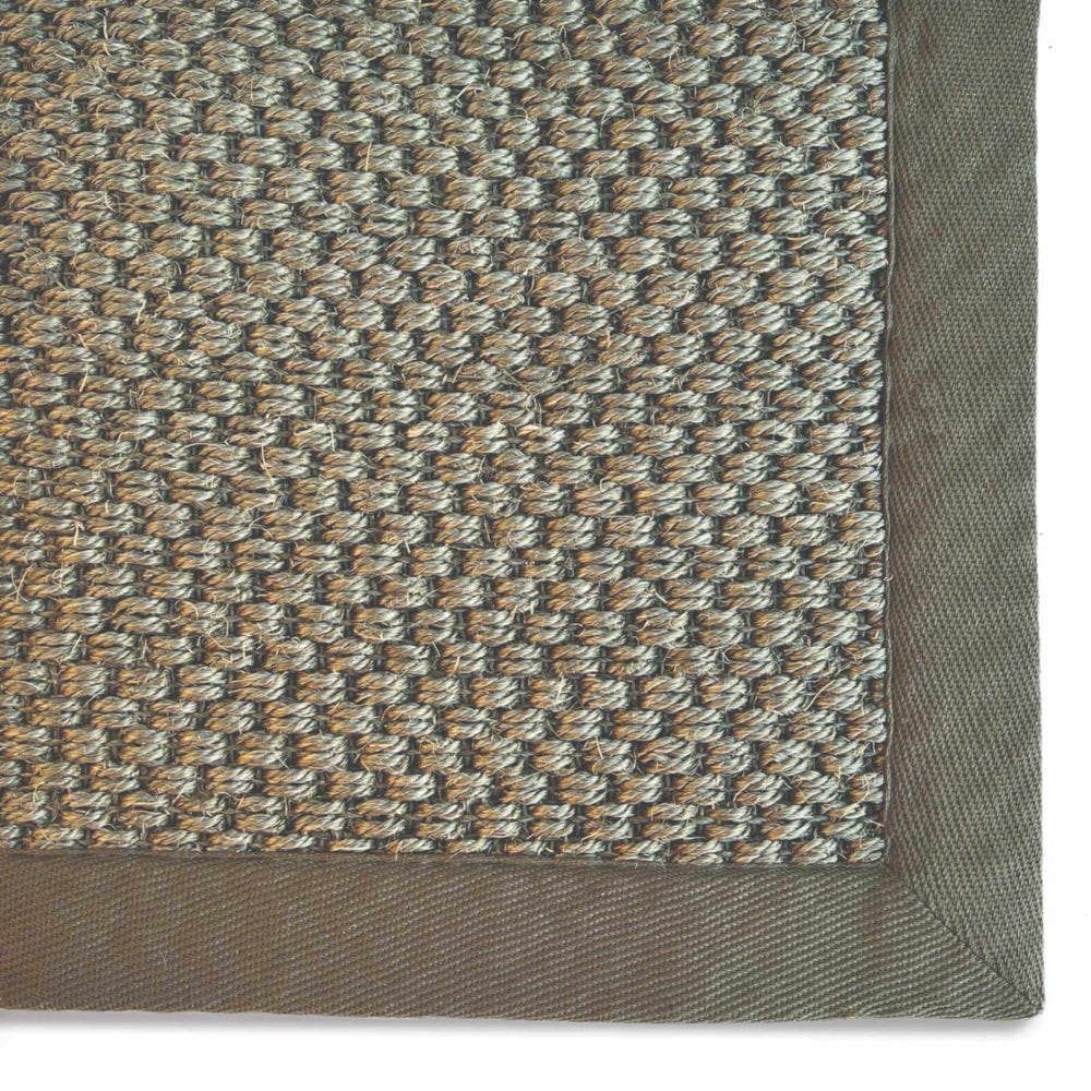 Bordered Sage Green Non-Slip Sisal Rug