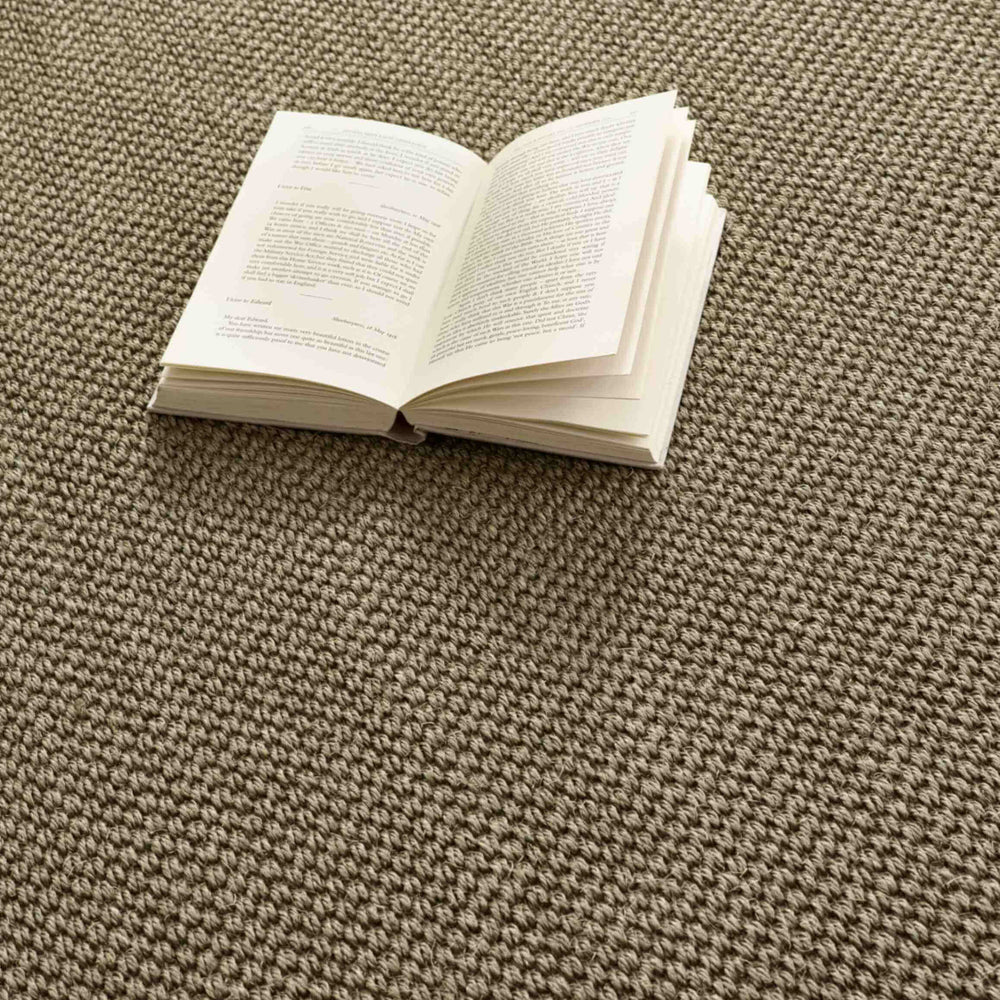 Bordered Sage Green Non-Slip Sisal Rug | Natural Home Decor