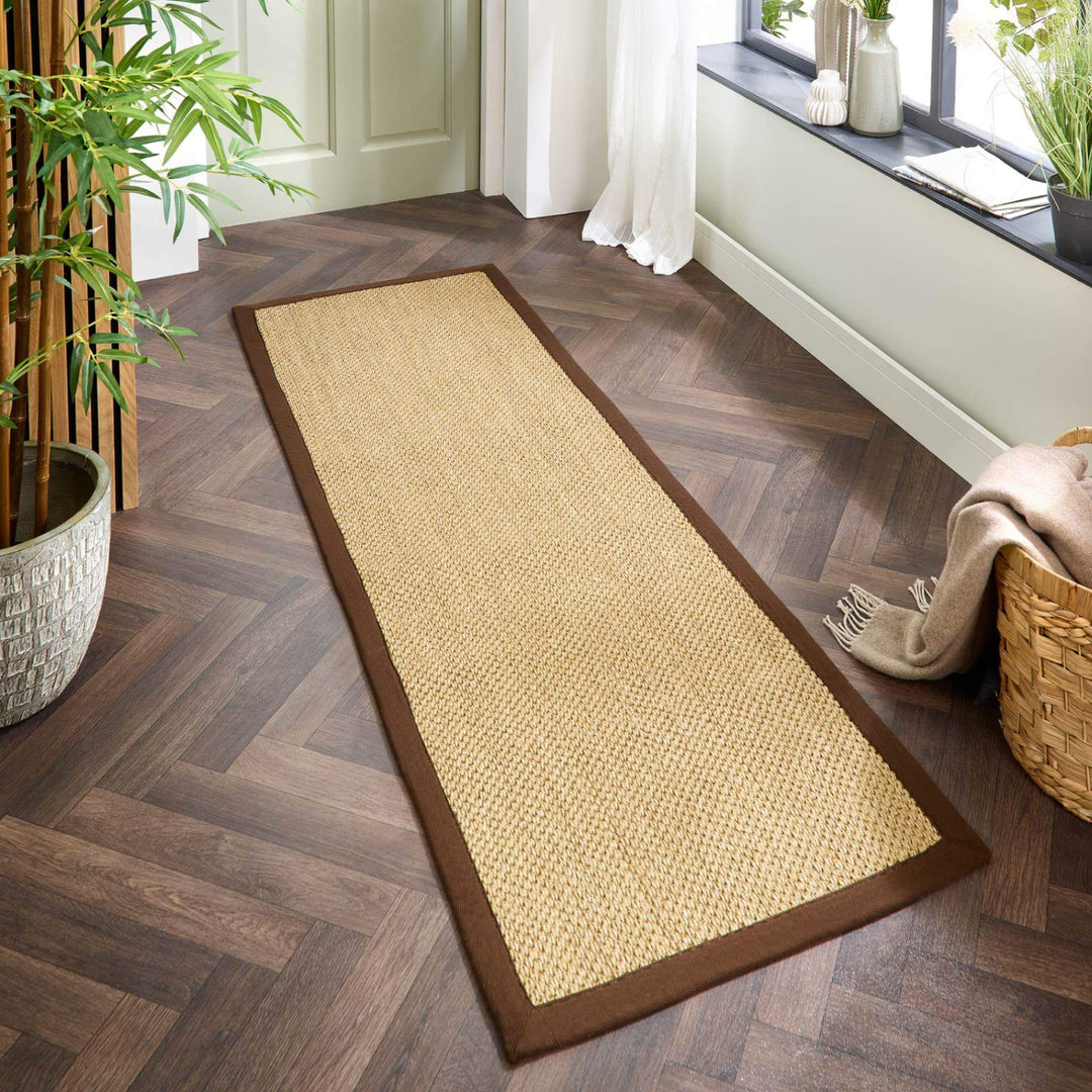 Bordered Natural Non-Slip Sisal Rug