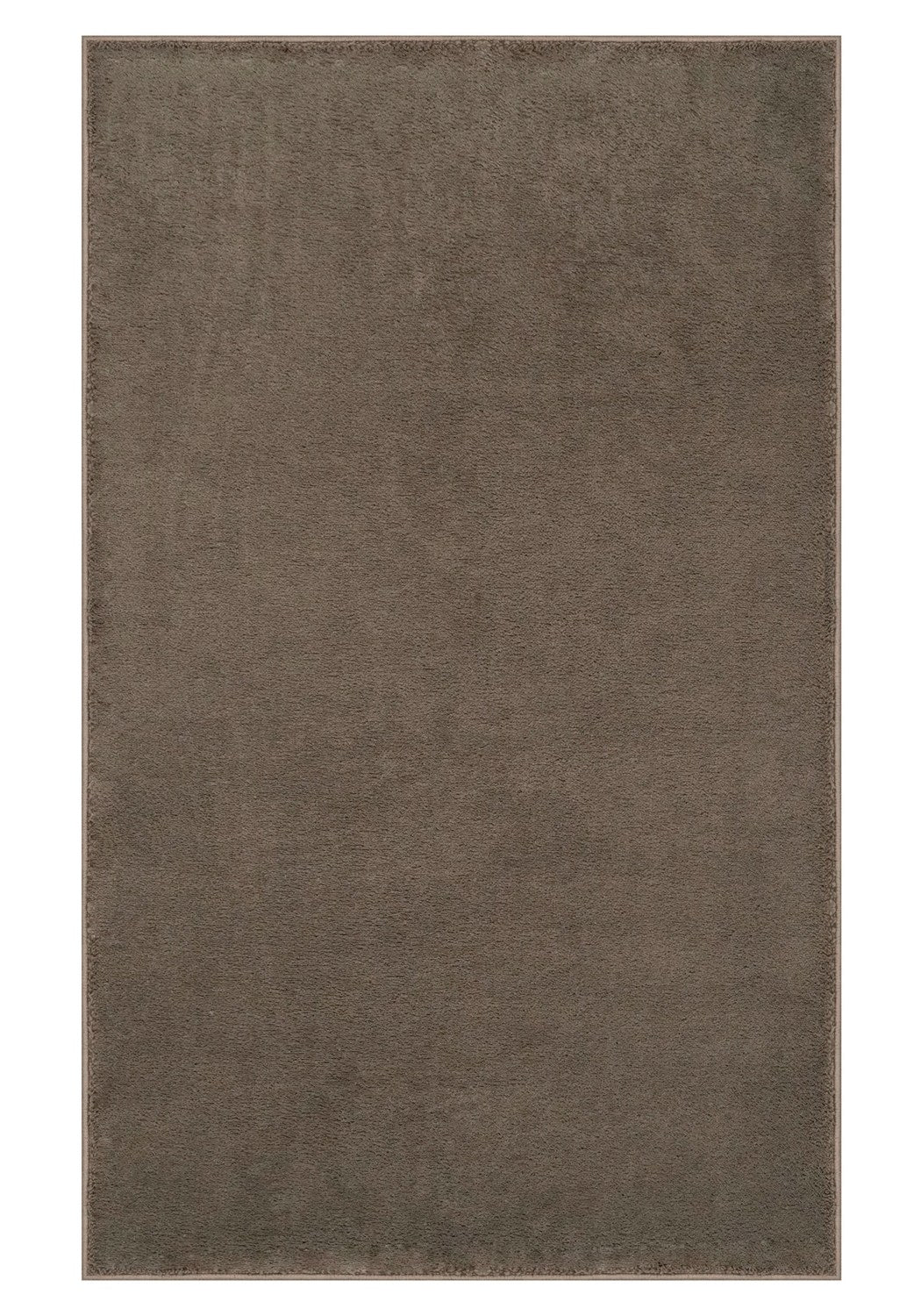 Washmellow light brown washable rug, top view of the full rectangle rug | The Rugs