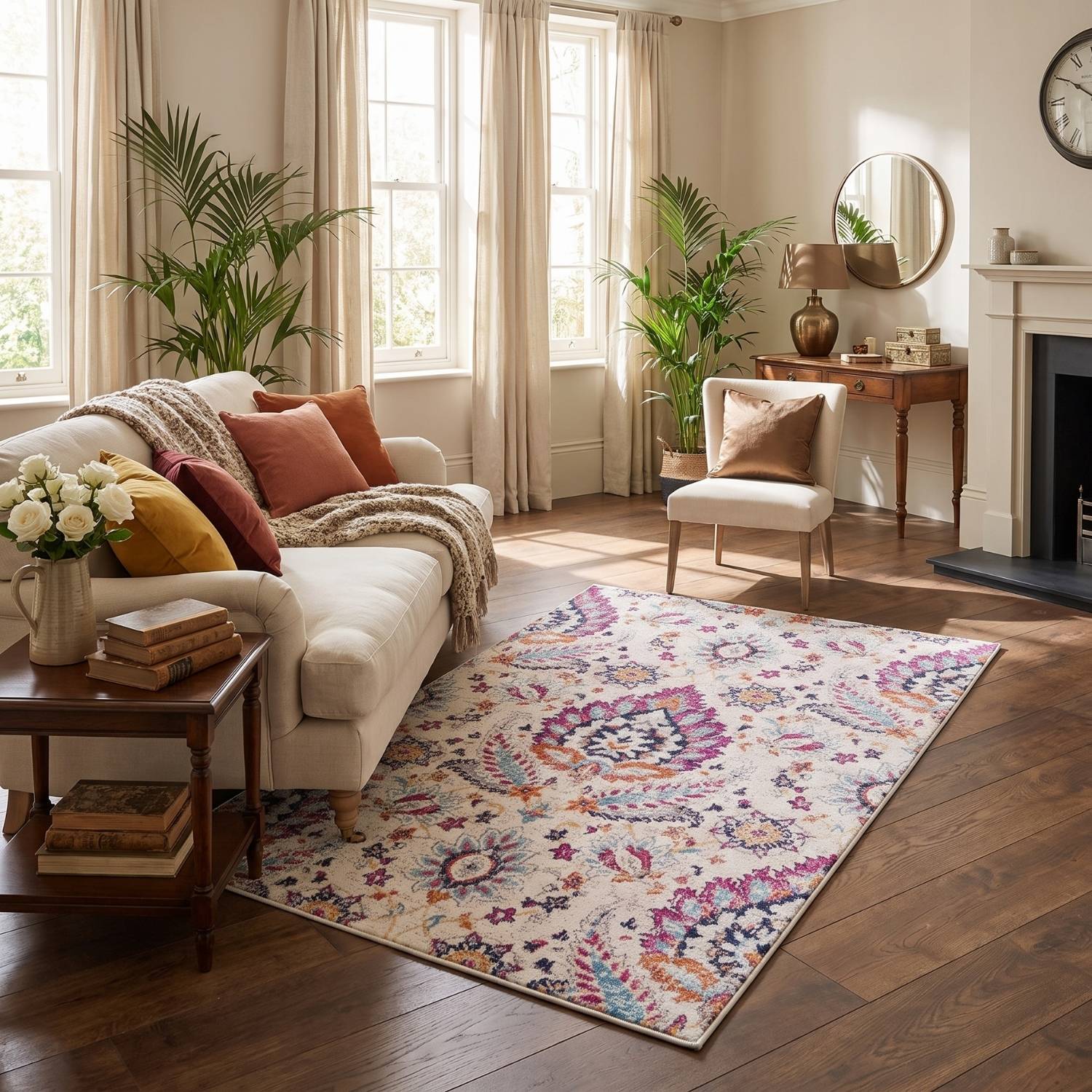 Marrakech Vintage Rugs stain-resistant, eco-friendly, durable pile.