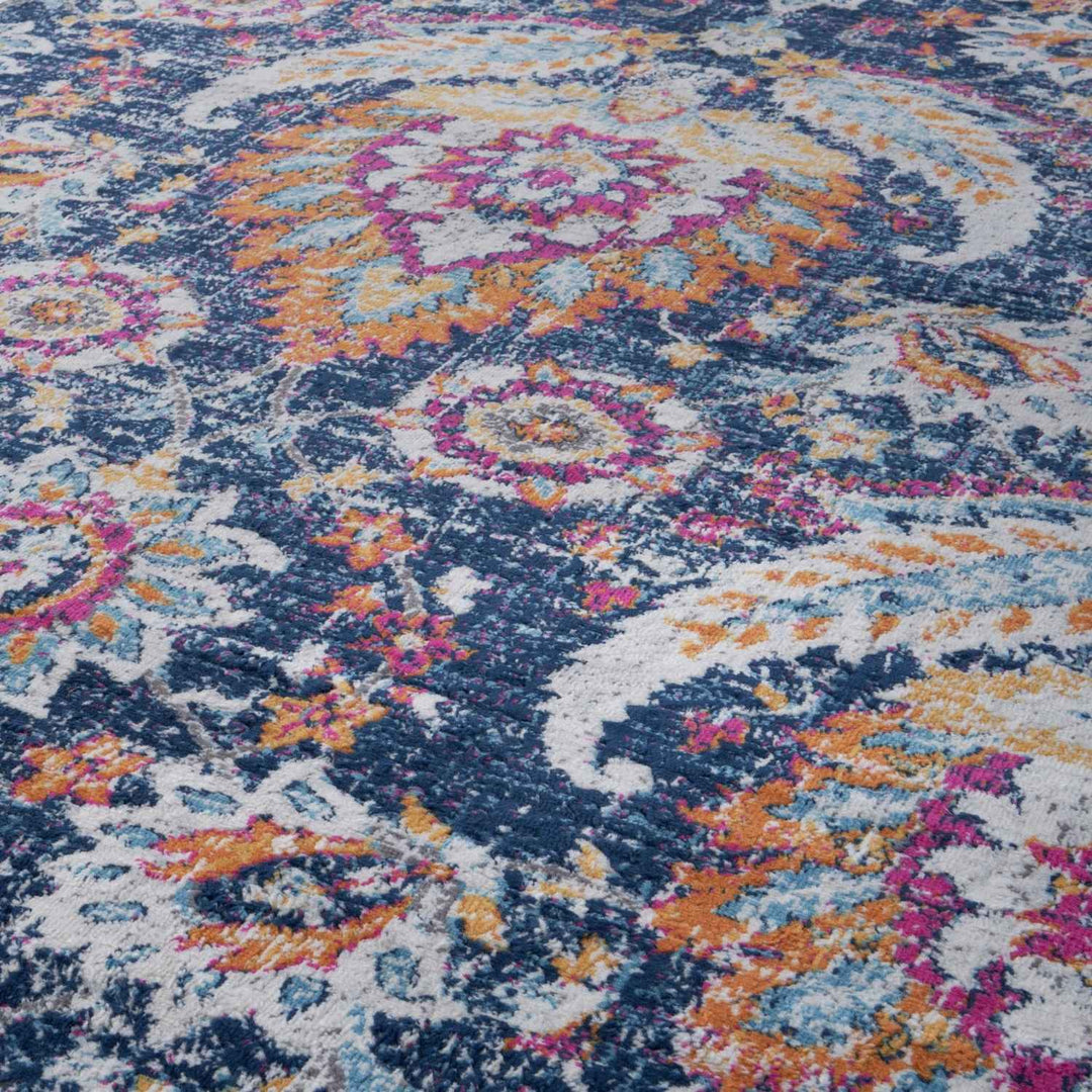 Vintage Design Purple Living Room Rug