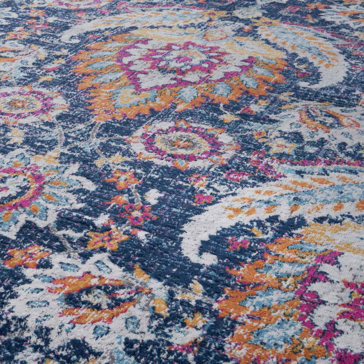 Vintage Design Purple Living Room Rug
