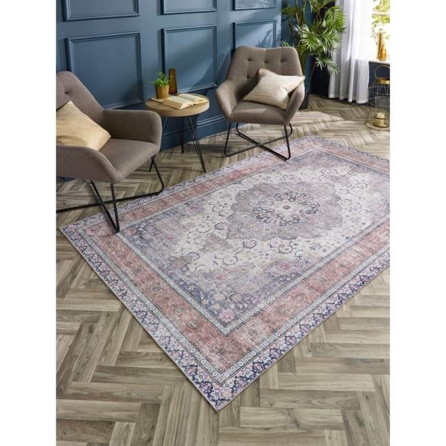 Washable Medallion Rug