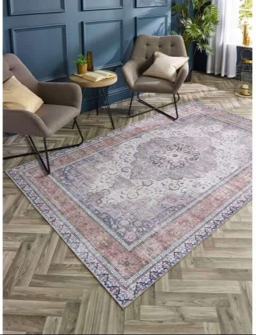 Washable Medallion Rug