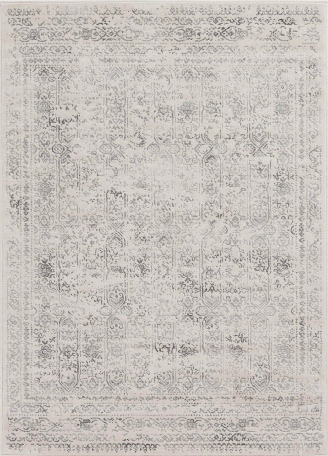 Living Room Rug Vintage Design In Cream | The Rugs