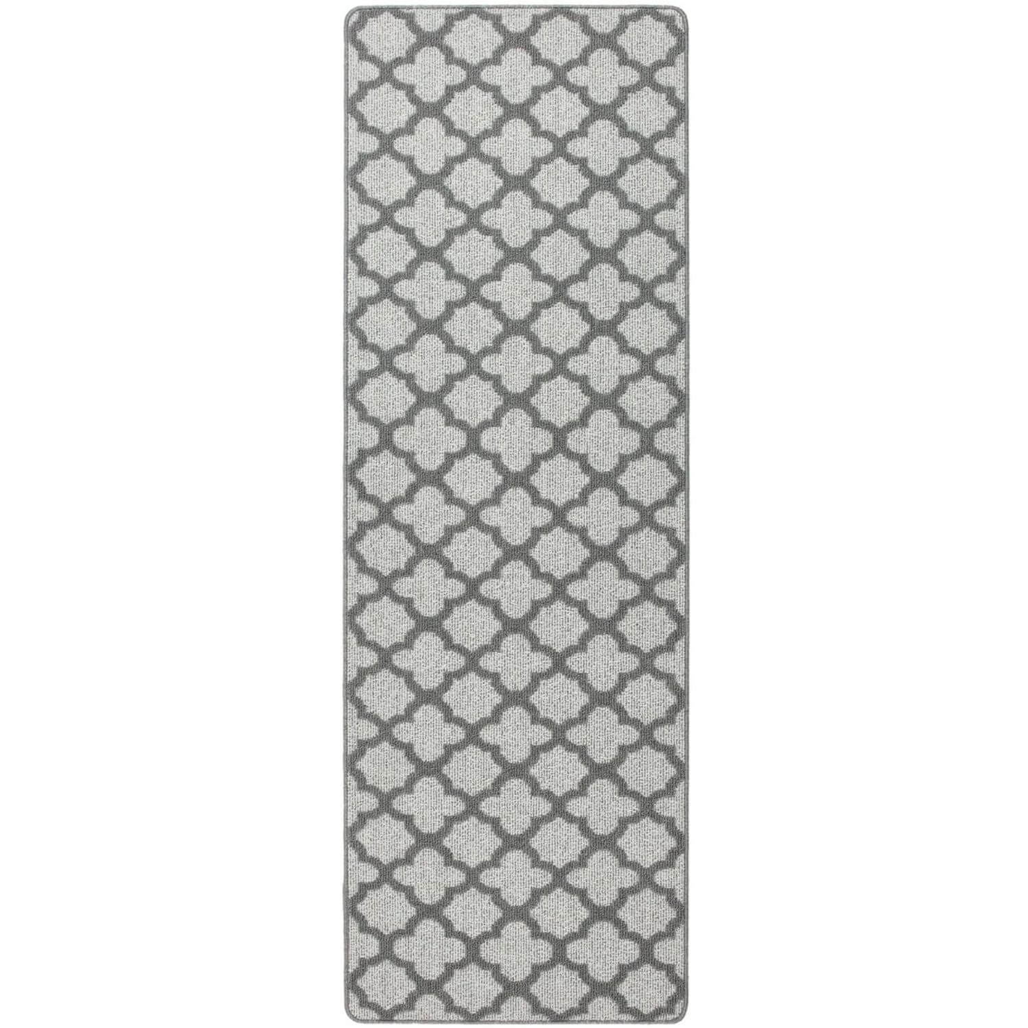 Moroccan Grey Washable Mat and Runner Eco-Friendly | THE RUGS