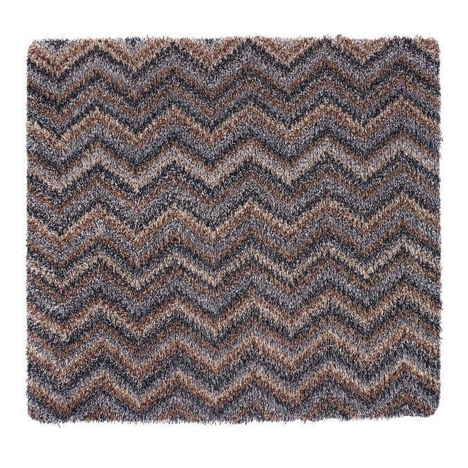 multicolour chevron design mat