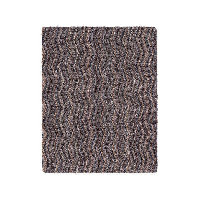 multicolour chevron design mat