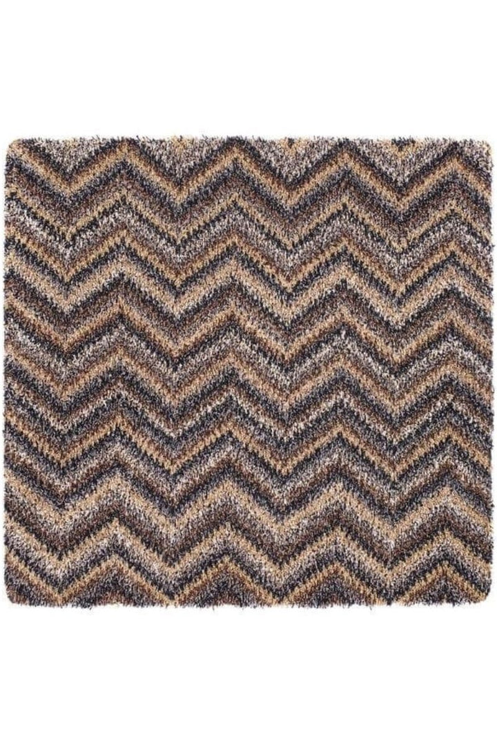 Washable Mat Chevron Design in Multicolour