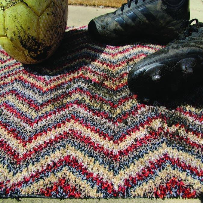 multicolour scpice zigzag mat ambience