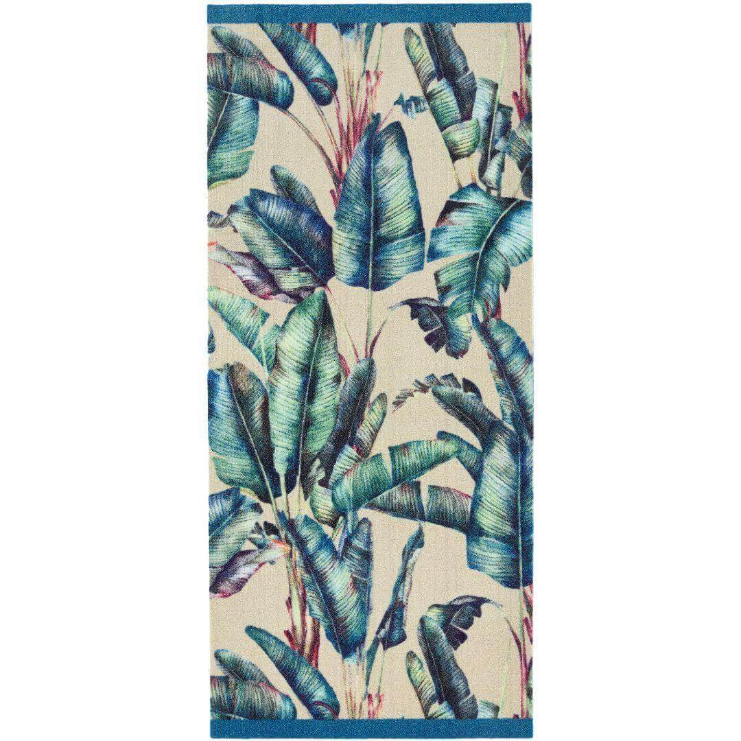 multicolour tropical washable mat