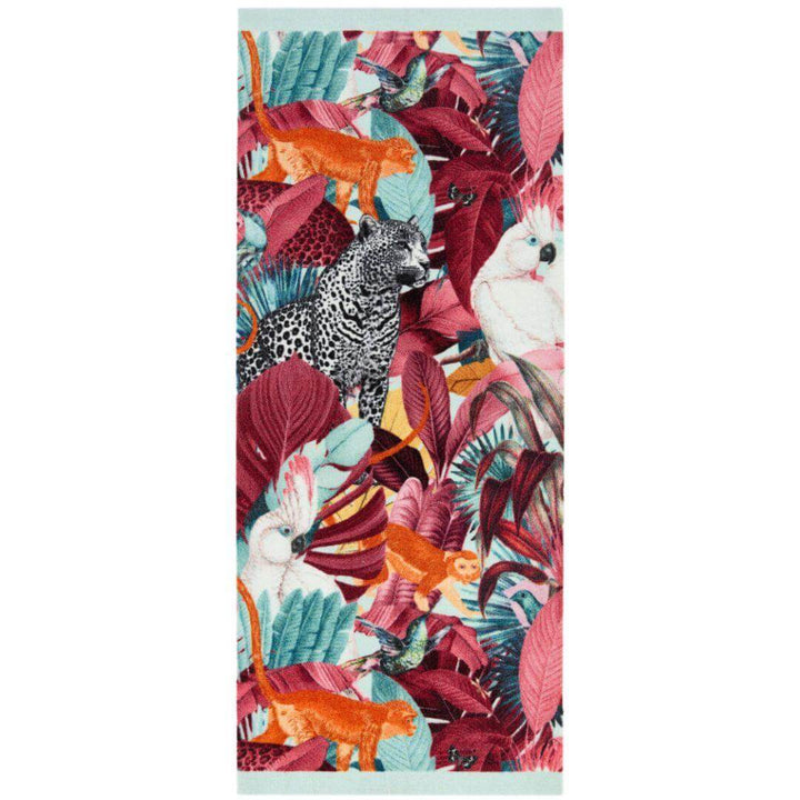 multicolour tropical washable mat