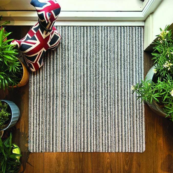 The Rugs Candy Washable Mat Striped Design | Vibrant