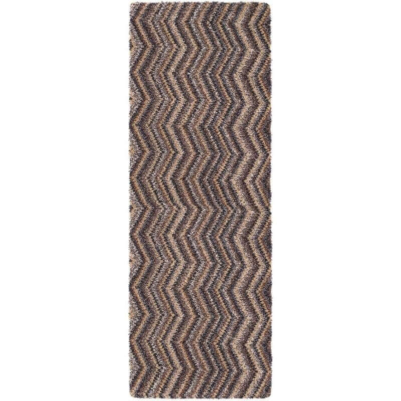 multicolour linen zigzag mat