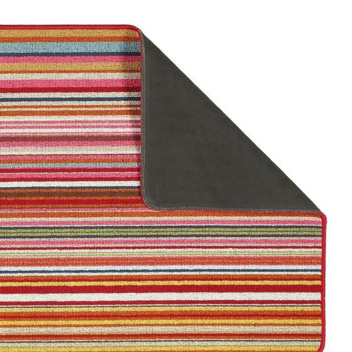 multicolour zigzag washable mat