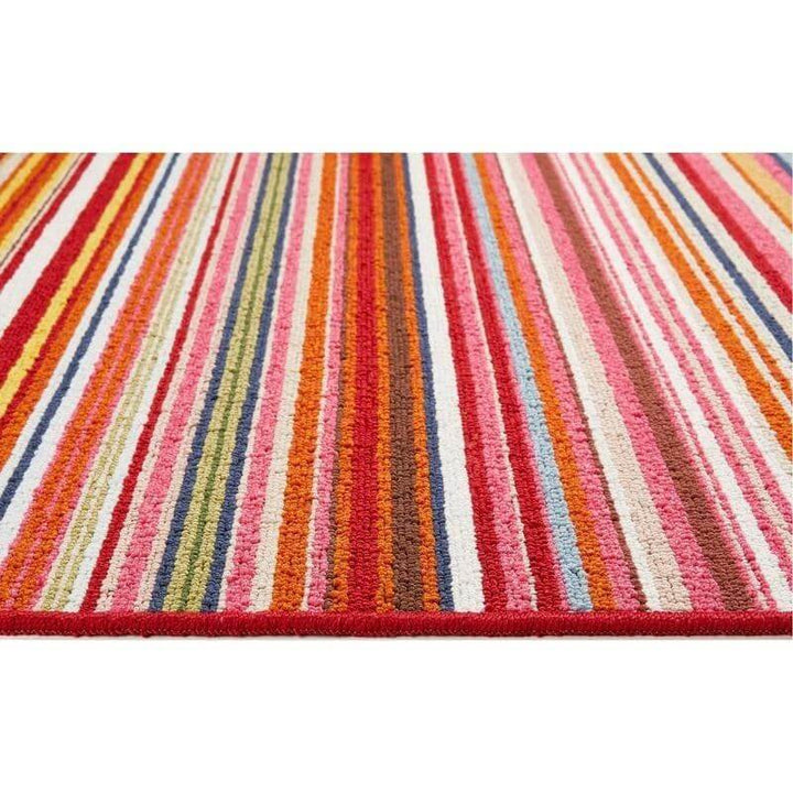 multicolour zigzag washable mat