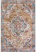 Short Pile Rug Strozzi Oriental Bordered Design