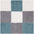 Geometric Design Thick Shaggy Area Rugs Duck Egg Blue
