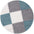 Geometric Design Thick Shaggy Area Rugs Duck Egg Blue