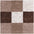 Premium Shaggy Rug Geometric Design Brown | The Rugs