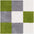 Geometric Design Thick Shaggy Area Rugs Green | The Rugs