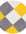 Premium Shaggy Rug Geometric Design Yellow | The Rugs