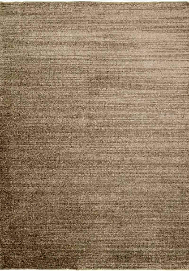 Arlo Textured Rug in soft brown tones with a subtle striped pattern, 10mm pile, made from durable polyester.