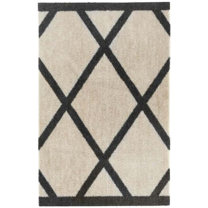 Geometric Border Rug The Rugs Quality Geometric Washable Border Geo Mat Runner