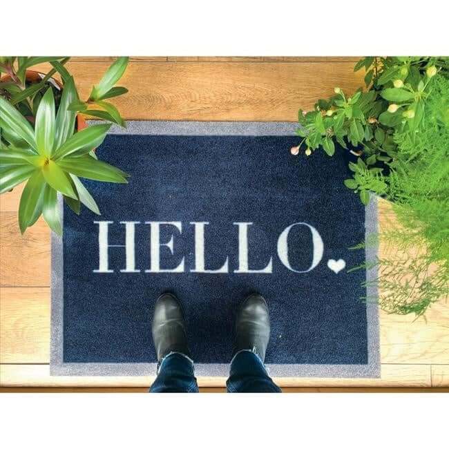 Helloworld Mat The Rugs Washable Mat Hello Design - Quality Comfort Style