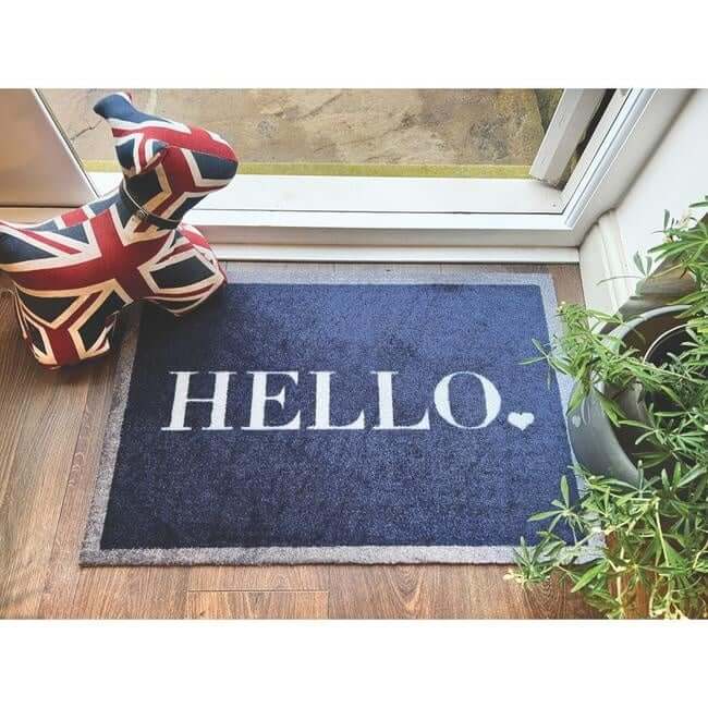 Helloworld Mat The Rugs Washable Mat Hello Design - Quality Comfort Style