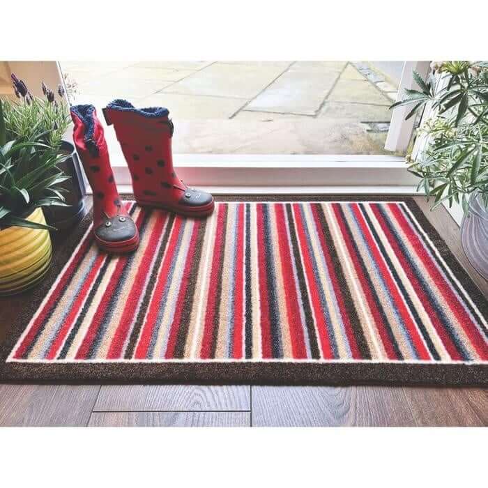 The Rugs Washable Geometric Mat & Runner: Stylish Durable