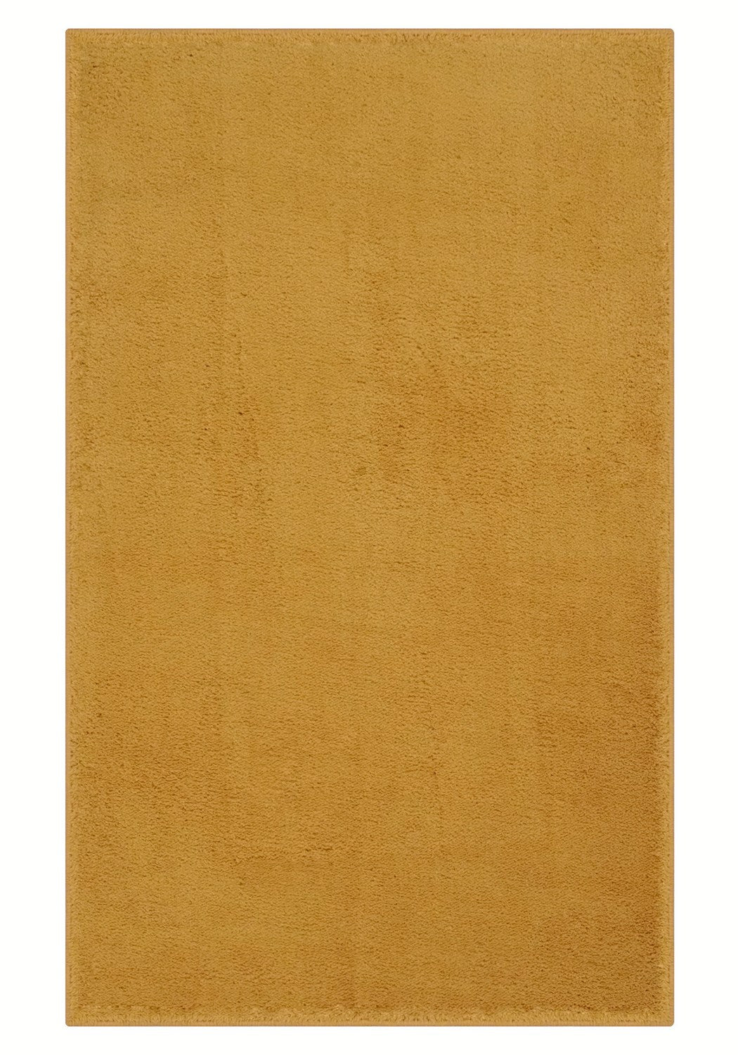 Washmellow ochre washable rug, top view of the full rectangle rug | The Rugs