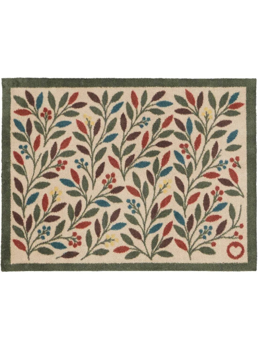 Eco-Friendly Nature Light Florals Mat Washable, Non-slip | The Rugs