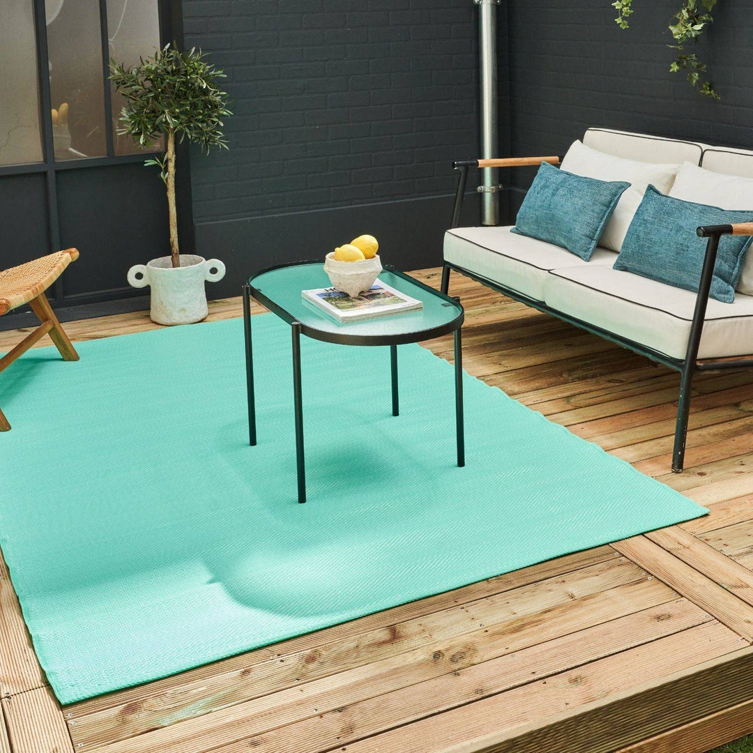 Urban Outdoor Rug Turquoise | Stylish Patio Decor | The Rugs