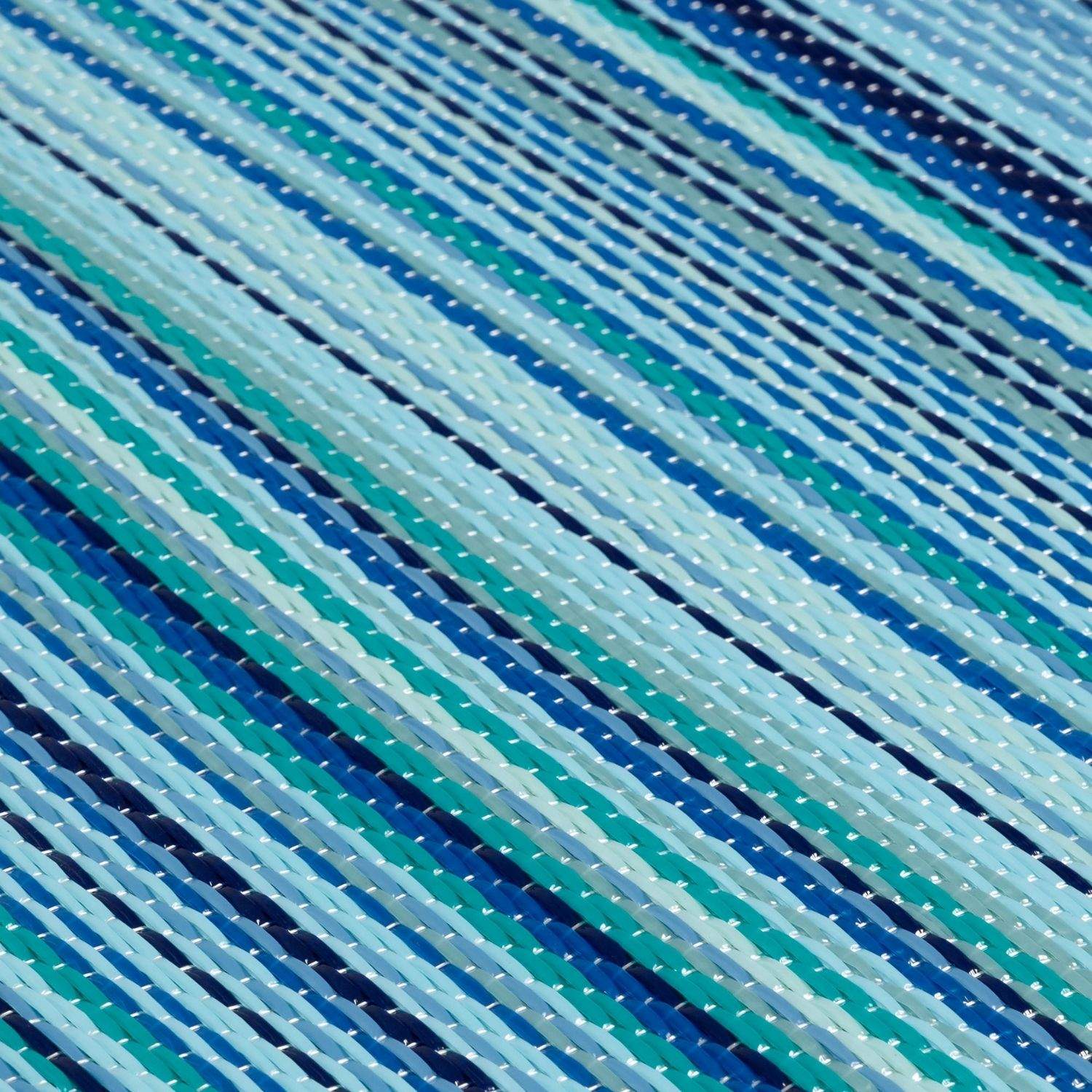 Rainbow Outdoor Rug Blue | Vibrant Patio Decor | The Rugs