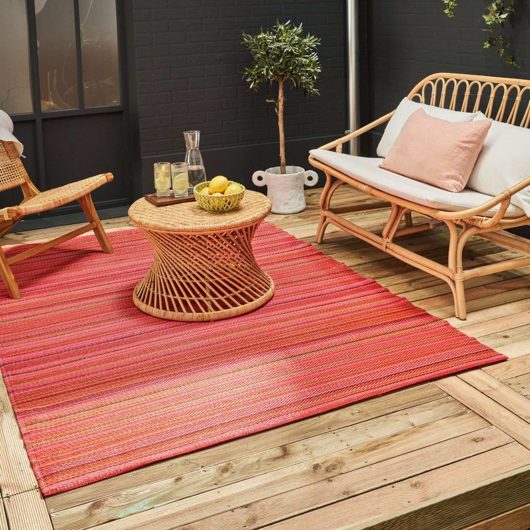 Rainbow Outdoor Rug Terra | Vibrant Patio Decor | The Rugs