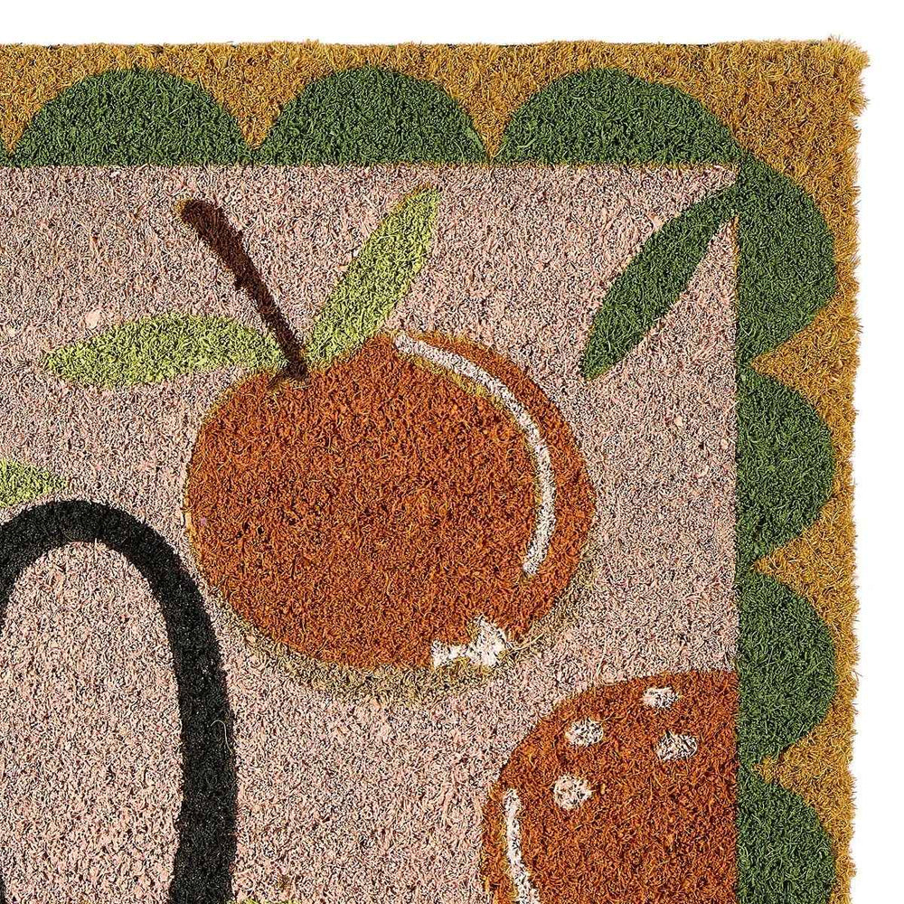The Rugs Quality Colourful Natural Coir Doormat - 45x75cm