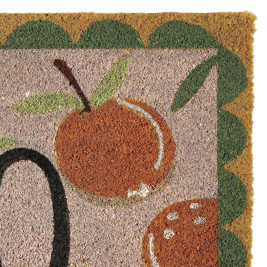 Colourful Natural Coir Doormat - 45x75 cm