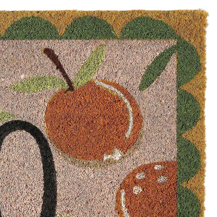 Colourful Natural Coir Doormat - 45x75 cm